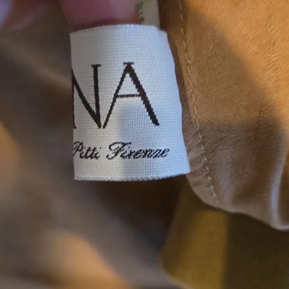 Mens Made In Italy Camel Suede Bomber. Full Zipper. Anna Piarna Pitti Firenze